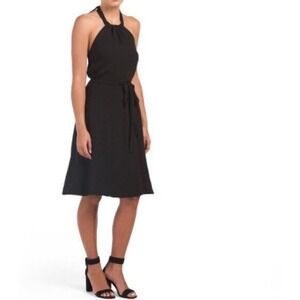 Theory Nayline R Dress little Black Crepe Elevate‎ Size 6 New $285